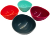 Trudeau Silicone Set of 4, 1/2-Cup (120 ml), Pinch Bowls, 09915018