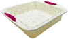 Trudeau Confetti Structure Silicone 8" x 8" Square Cake Pan, 05118556