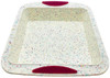 Trudeau Confetti Structure Silicone 8" x 8" Square Cake Pan, 05118556