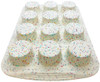 Trudeau Confetti Structure Silicone, 12-Cavity Muffin Mold, 05118553