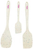 Trudeau Confetti Patterned Silicone, Set of 3, Spatulas, 05118659