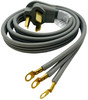 Electrical Dryer 5' Power Cord, 30 Amp, 3 Prong Wire 10 AWG, 125/250V, SDC3-30-5