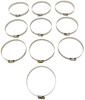 Dryer Venting S.S. Hose Clamps 10-Pack 4" x 5" 1/4" Screw Head 5/16" Band Width CL4