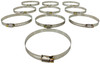 Dryer Venting S.S. Hose Clamps 10-Pack 4" x 5" 1/4" Screw Head 5/16" Band Width CL4