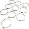 Dryer Venting S.S. Hose Clamps 10-Pack 4" x 5" 1/4" Screw Head 5/16" Band Width CL4