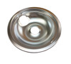 Large 8" Chrome Drip Bowl Tray 6-Pack fits GE, WB31K10266, WB32X5076, WB31M15