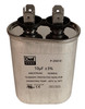 20010 - Single Run Capacitor, Oval, 10 Mfd., 370/440 Volt