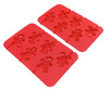 Trudeau 2-Pk Silicone Gingerbread Boy/Girl Lollipop Molds, 6-Cavity, 05117526