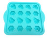 Trudeau Structure Silicone Snowflake/X-Mas Tree Cupcake Pan, 16-Cavity, 05121176