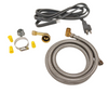 SUPCO Dishwasher Line Install Kit with Elbow, 6' Stainless Steel Hose, DWK6572SSE