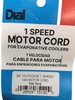 Evaporator Cooler (Swamp Cooler) One Speed 120V, 96" Outdoor Motor Cord, 7512