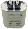 Linebacker Motor Run Oval Capacitor, 25 Mfd., 440 Volt, LCR25X440
