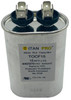 Packard Titan Pro 440/370V Motor Run Capacitor, Oval, 15 Mfd, TOCF15