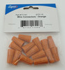 Wire Connector large orange Twist-On connector with spring insert, 15 Pcs, T1151