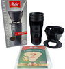 Melitta 64013, 1 Cup Coffee Brewer with Travel Mug, Black