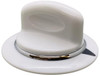 Dryer Knob, White, for General Electric, Hotpoint AP3995088, PS1482197, WE1M654