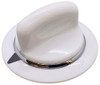 Dryer Knob, White, for General Electric, Hotpoint AP3995088, PS1482197, WE1M654