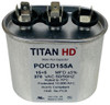 Packard Dual Run Capacitor, Oval, 15+5 Mfd., 370 Volt, POCD155, 15/5-370