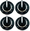 Y700854 - 4-Pack Surface Burner D-STYLE Knob for Jenn Air