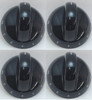 Top Burner Knob, 4 Pack, for Frigidaire, Tappan, AP4322122, PS1991531, 316220009