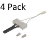 Gas Dryer Flat Igniter 4 Pack for Whirlpool, AP3109449, PS373025, 4391996