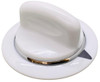 GE Dryer Timer Knob WE1M654 Chrome Ring D Shaft Fitting