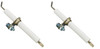 2 Pk Ceramic Gas Grill Ignitor Electrode with Mounting Bracket for Kenmore 04010