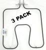 WB44X5043 - 3-Pack Bake Element for General Electric, Hotpoint