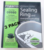 3 Pk, Presto Pressure Cooker Sealing Ring For Models: 01370, 09980