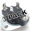 3 Pk, Dryer Thermostat L155 for Whirlpool, Sears, 3387134