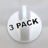 3 Pk, Dryer Knob for Frigidaire Westinghouse, AP4339026, PS2330885, 134844410