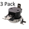 3 Pk, Dryer High Limit Thermostat L200 for Maytag, AP4036890, PS2029367, 303396