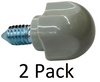 2 Pk, Stand Mixer Attachment Thumbscrew Gray for KitchenAid, AP3921171, 9709196