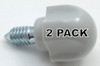 2 Pk, Stand Mixer Attachment Thumbscrew Gray for KitchenAid, AP3921171, 9709196
