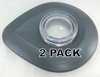 2 Pk Blender Lid Assembly Includes Cap Charcoal Gray for KitchenAid, WPW10183714