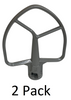 W10672615 -  2-Pack Stand Mixer Coated Flat Beater for KitchenAid