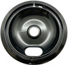 Large 8" Black Porcelain Drip Bowl for Whirlpool, AP6018808, WPW10290350