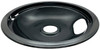 Large 8" Black Porcelain Drip Bowl for Whirlpool, AP6018808, 93169205B