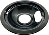 Small 6" Black Porcelain Drip Bowl for Whirlpool, 93169204B, W10290353RW