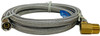 Supco 3/8" COMP X 3/8" COMP 48" Stainless Steel Hose with Elbow, 1404DWSS