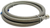 Supco 1/4" COMP X 1/4" COMP 72" Stainless Steel Hose for Refrigerators, 1406RFSS