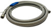 Supco 1/4" COMP X 1/4" COMP 72" Stainless Steel Hose for Refrigerators, 1406RFSS