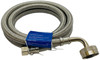1406EDWSS - Stainless Steel Hose for Dishwasher with 90° Elbow