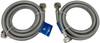 6' Stainless Steel Hose – Pack of 2, Compatible with Washing Machines, 3806FFSS2