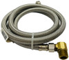 Supco 1/2" COMP X 3/8" COMP 60" Stainless Steel Hose, 1405DWSS12