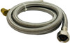Supco 1/2" COMP X 3/8" COMP 60" Stainless Steel Hose, 1405DWSS12