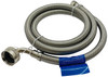 60" Stainless Steel Dishwasher Hose | ⅜" Compression x ¾" Elbow GHT | 1405EDWSS