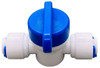 Supco 1/4" Union Connector with Shut Off valve for Hot or Cold, SPFUV14