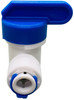 Supco 1/4" Union Connector with Shut Off valve for Hot or Cold, SPFUV14