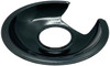 Range Black Porcelain 6" Drip Pan for Most Fixed Elements, 413-6